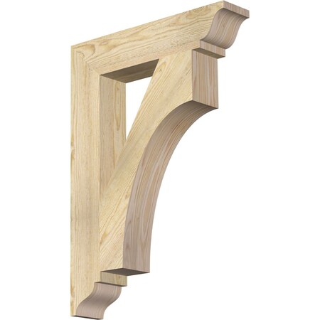 Ekena Millwork Westlake Traditional Rough Sawn Bracket, Douglas Fir, 4"W x 20"D x 28"H BKT04X20X28WTL01RDF